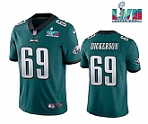 Men & Women & Youth Philadelphia Eagles #69 Landon Dickerson Green Super Bowl LVII Patch Vapor Untouchable Limited Stitched Jersey,baseball caps,new era cap wholesale,wholesale hats
